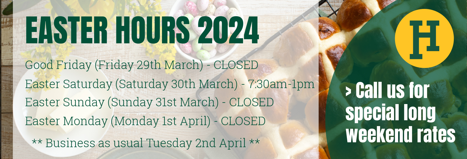 Easter hours 2024