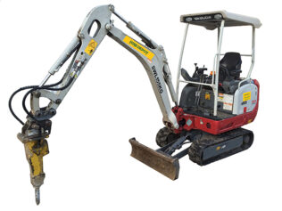 1.6ton Excavator Rockbreaker for hire in Melbourne