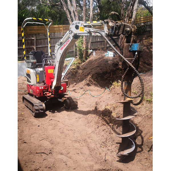 Excavator with auger For Hire in Melbourne HireDepot
