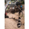 Excavator with auger for hire in Melbourne