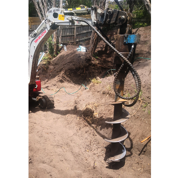 Excavator with auger For Hire in Melbourne HireDepot