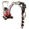 Excavator with auger for hire in Melbourne