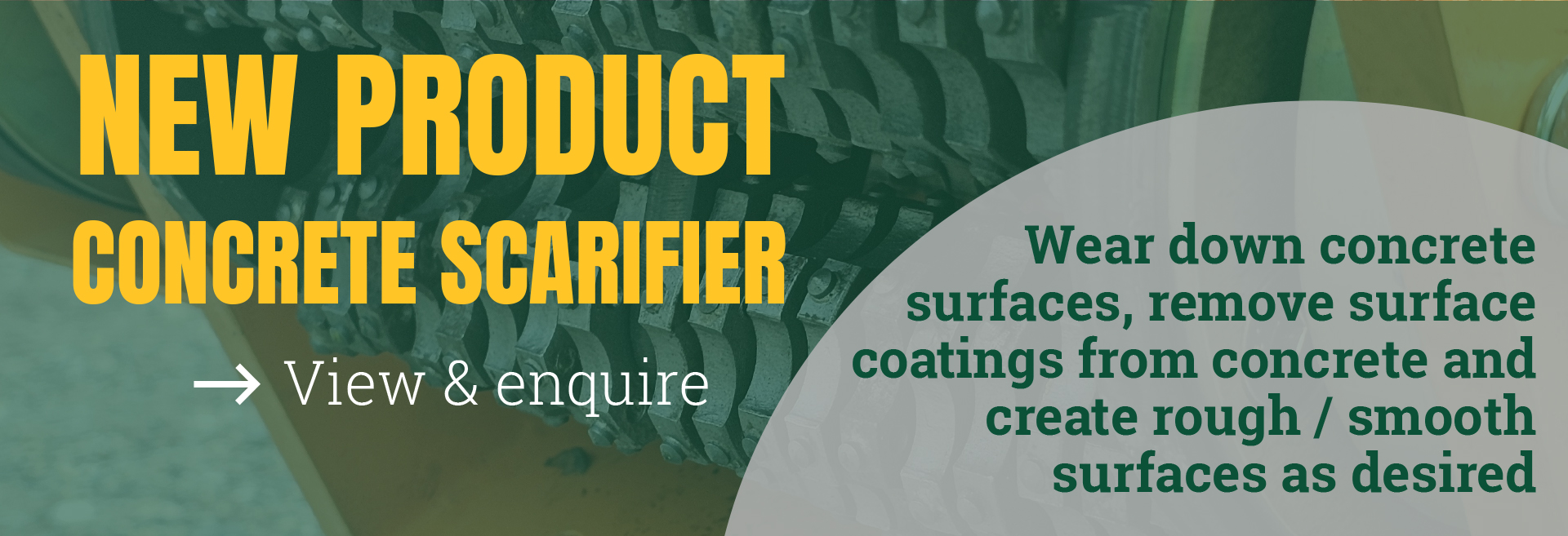 NEW IN - Concrete scarifier