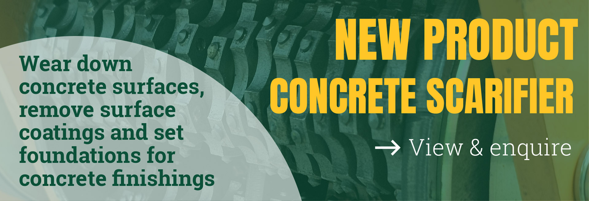 NEW IN - Concrete scarifier